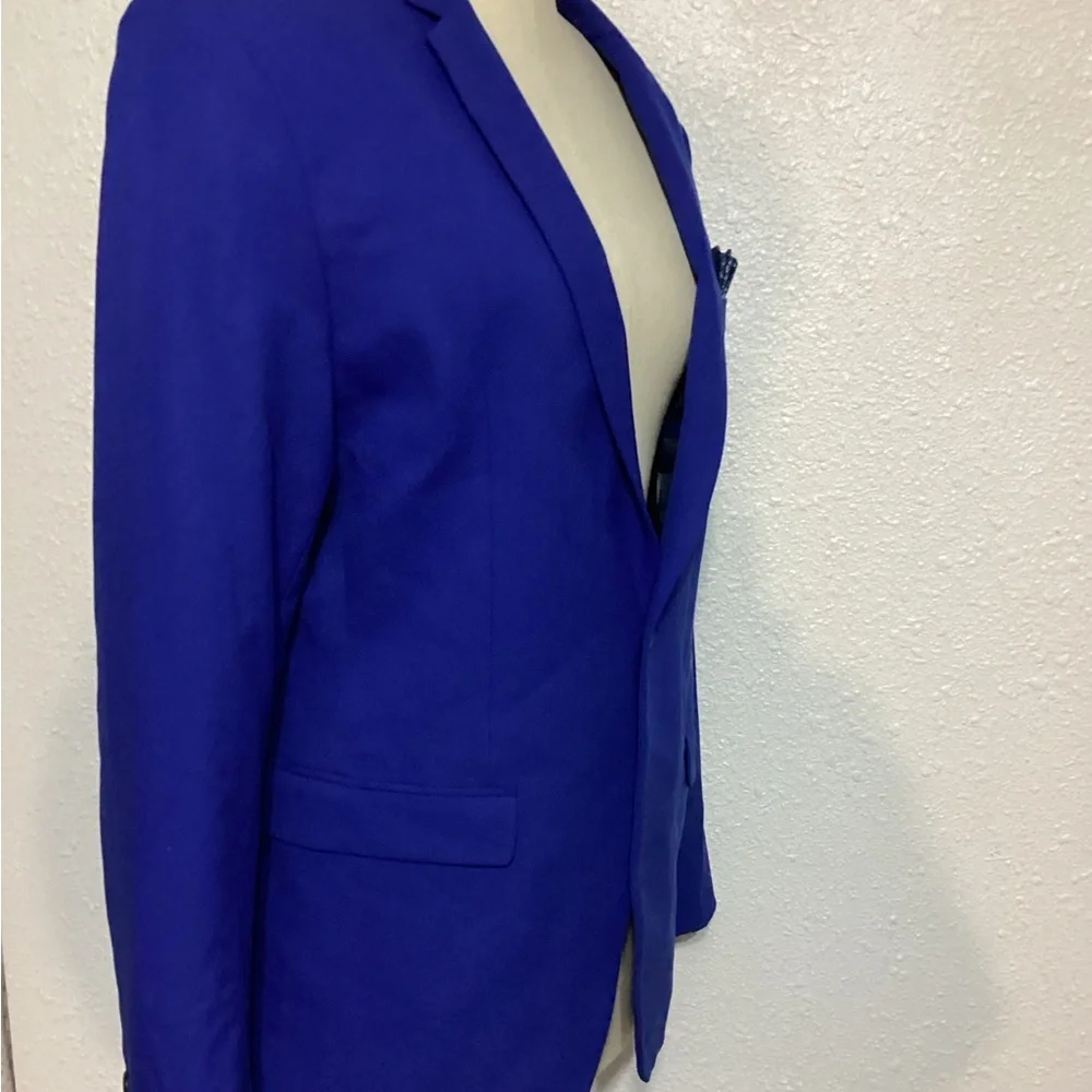 Zara Man royal blue blazer jacket size 42